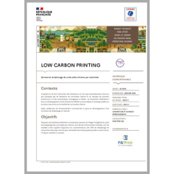 LOW CARBON PRINTING - Service de remplissage de cartouches d'encre par automate