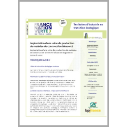 EMERWALL - Implantation d'une usine de production de matériau de construction biosourcé à base de bagasse de canne à sucre