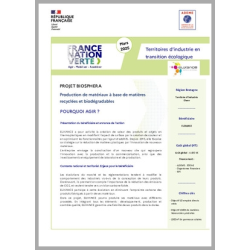 ELIXANCE - Production de matériaux à base de matières recyclées et biodégradables