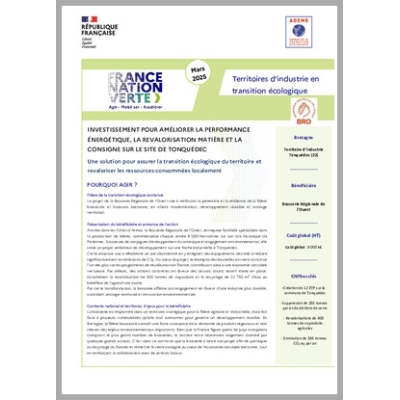 BRASSERIE REGIONALE DE L'OUEST - Amélioration de la performance énergétique, revalorisation matière et consigne