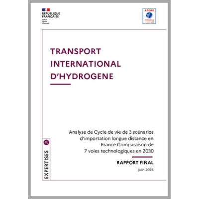 Transport international de l'hydrogène et ses dérivés - rapport final