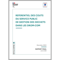 Référentiel des couts du service public de gestion des déchets dans les DROM-COM - données 2022