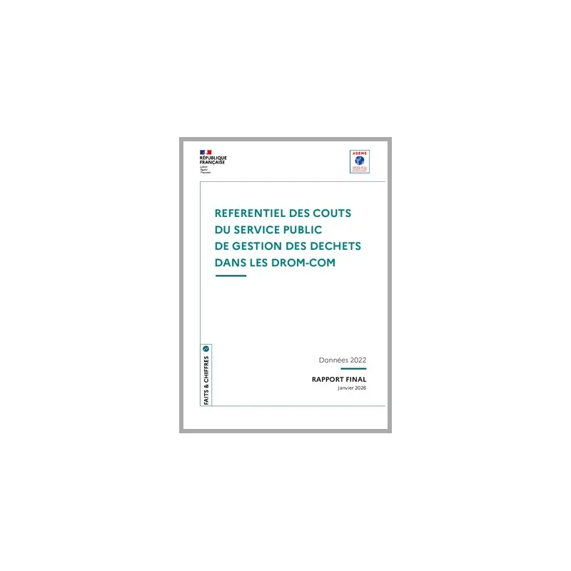 La librairie ADEME - Référentiel des coûts du service public de gestion ...