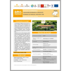 Chaufferie biomasse à granulés. Domaine de Marlas, Rieucros (09)