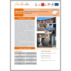 SCEA Les Hautins Gîtes et chambres d'hôtes. Rieucazé (31). Installation solaire thermique