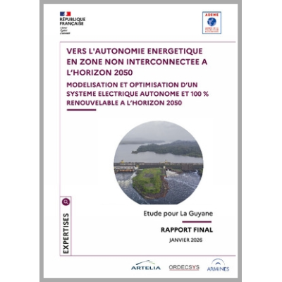 Vers l'autonomie énergétique en zone non interconnectée (ZNI) en Guyane à l'horizon 2050