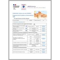 Programme des formations de l'ADEME en Normandie en 2026