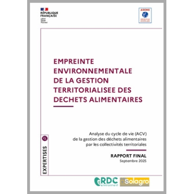 Empreinte environnementale de la gestion territorialisée des déchets alimentaires - rapport