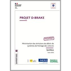 AQACIA2020 : D-BRAKE - Minimisation des émissions de débris de systèmes de freinage de voitures – Decrease of BRAKE emissions