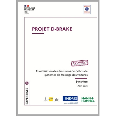 AQACIA2020 : D-BRAKE - Minimisation des émissions de débris de systèmes de freinage de voitures – Decrease of BRAKE emissions