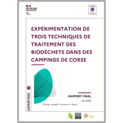 Expérimentation de trois techniques de traitement des biodéchets dans les campings en Corse