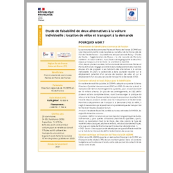 Etude de faisabilité de deux alternatives à la voiture individuelle : location de vélos et transports à la demande