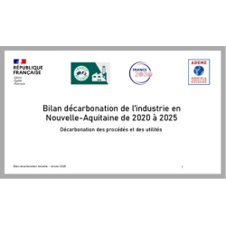 Nouvelle-Aquitaine : bilan décarbonation de l'industrie en Nouvelle-Aquitaine - 2020 / 2025