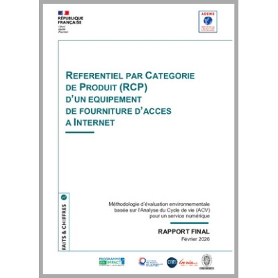 Référentiel par Catégorie de Produit (RCP) d'un équipement de fourniture d'accès à Internet 