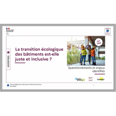 La Transition juste et inclusive dans le secteur du bâtiment