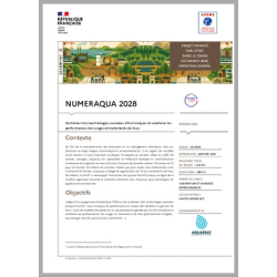 NUMERAQUA 2028 - Combiner trois technologies avancées afin d'améliorer les performances des usages et traitements de l'eau