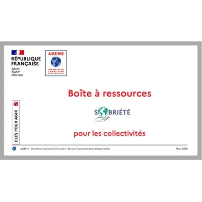 Boîte à ressources sobriété pour les collectivités