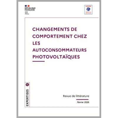 Changements de comportement chez les autoconsommateurs photovoltaïques individuels