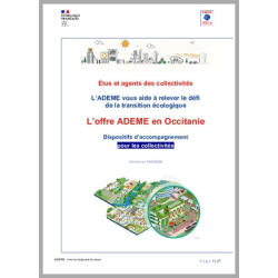 L'offre ADEME en Occitanie. Dispositifs d'accompagnements pour les collectivités