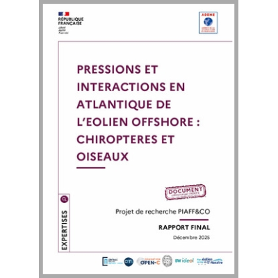 PIAFF&CO - Pressions et Interactions en Atlantique de l'éolien oFFshore : Chiroptères et Oiseaux