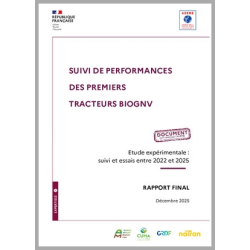 Suivi de performances des premiers tracteurs bioGNV en France