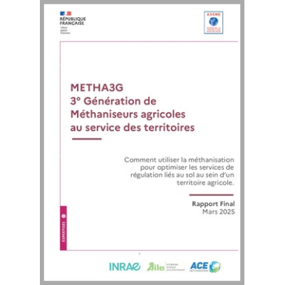 Métha 3G - 3ème génération de méthaniseurs agricoles au service des territoires