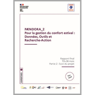 PAENDORA 2 : Pour la gestion du confort estival : Données, Outils et Recherche-Action
