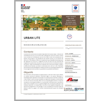 URBAN LITE - Construire la ville sur la ville, en hors-site