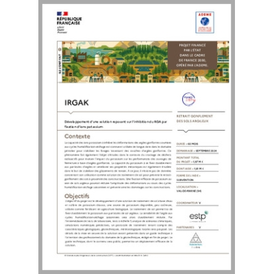 IRGAK - Développement d'une solution reposant sur l'inhibition du RGA par fixation d'ions potassium