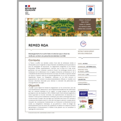 REMED RGA - Développement d'outil d'aide à la décision pour choisir les meilleures solutions de prévention/remédiation du RGA 