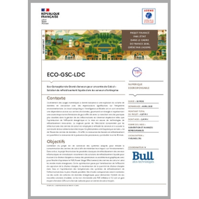 ECO-GSC-LDC - Solution de refroidissement liquide dans les serveurs d'entreprise