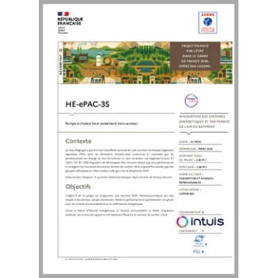 HE-ePAC-3S - Pompe à chaleur haut rendement trois services