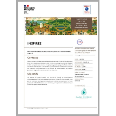 INSPIREE - Développement Produit / Process d'un système de rafraichissement vertueux