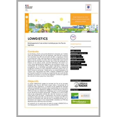 LOWGISTICS - Développement d'une solution numérique pour les flux de logistique