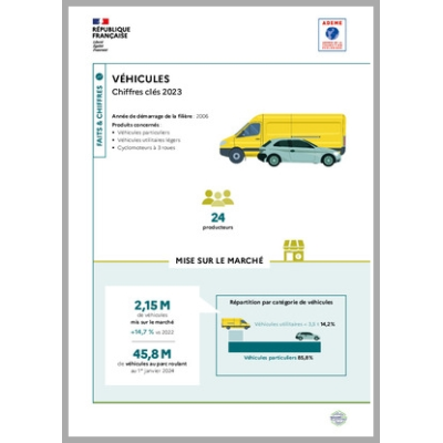 Véhicules : données 2023 (infographie)