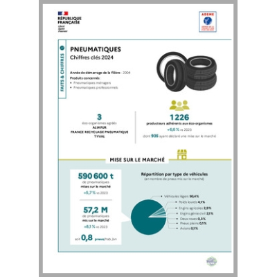 Pneumatiques : données 2024 (infographie)