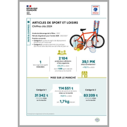 Articles de sport et loisirs : données 2024 (infographie)