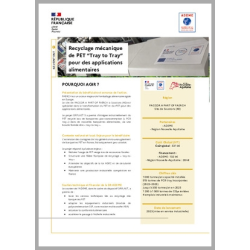Recyclage mécanique de PET “Tray to Tray” pour des applications alimentaires