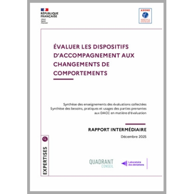 Évaluer les dispositifs d'accompagnement aux changements de comportements - Méta-analyse