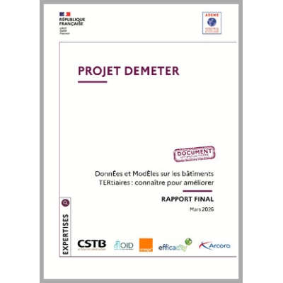 Projet DEMETER - Données et Modèles sur les bâtiments tertiaires : connaître et améliorer