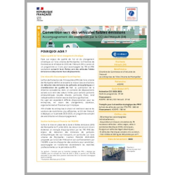 Conversion vers des véhicules faibles émissions.