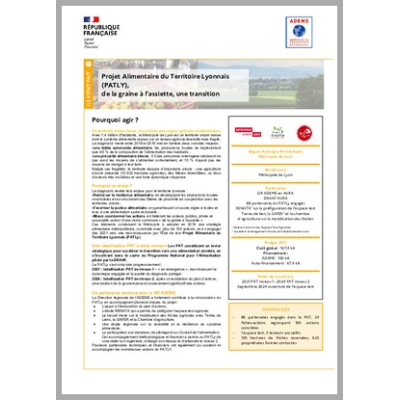 Projet Alimentaire du Territoire Lyonnais (PATLY), de la graine à l'assiette, une transition