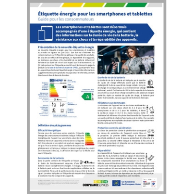 Etiquette énergie des smartphones et des tablettes
