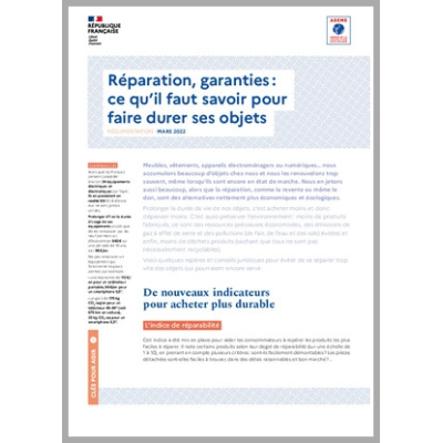 Réparation, garanties : ce qu'il faut savoir pour faire durer ses objets