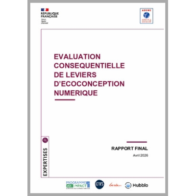 Analyse conséquentielle des leviers d'écoconception des services numériques