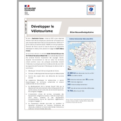Développer le Vélotourisme - Bilan Nouvelle-Aquitaine