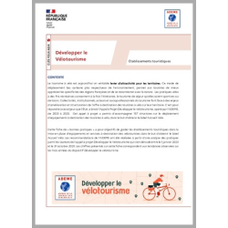 Développer le Vélotourisme - Etablissements touristiques