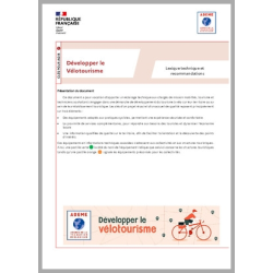 Développer le Vélotourisme - Lexique technique et recommandations