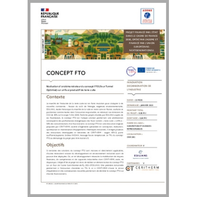 CONCEPT FTO - Réalisation d'un démonstrateur du concept FTO (Four Tunnel Optimisé) sur un four productif de terre cuite