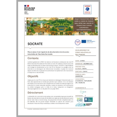 SOCRATE - Mise en place d'une trajectoire de décarbonation dans les zones industrielles de l'Axe Seine Normandie